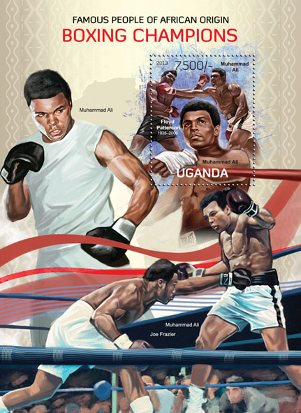Boxing Champions - Issue of Uganda postage stamps