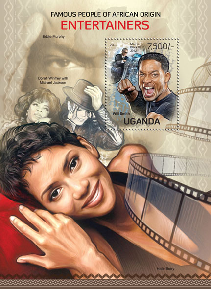 Entertainers - Issue of Uganda postage stamps